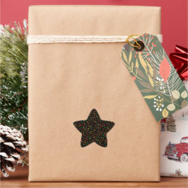 Kwanzaa Stars Sticker Stjärnformat Klistermärke