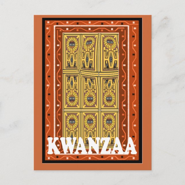 Kwanzaa - stenhus vykort (Framsida)