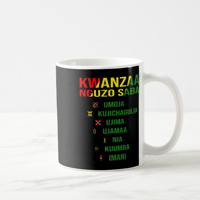 Kwanzaa - Swahili för de sju principerna Kaffemugg (Höger)