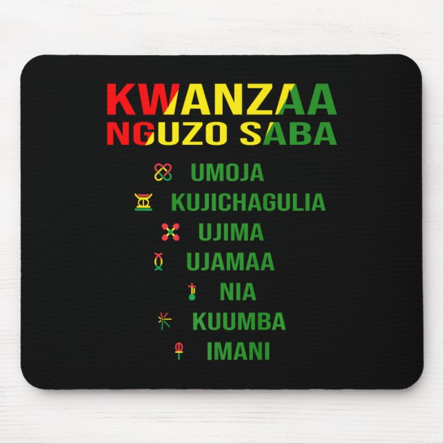 Kwanzaa - Swahili för de sju principerna Musmatta (Framsidan)