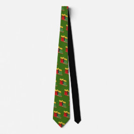 Kwanzaa Ties Red Grönt Black 7 Candles Mönster Slips