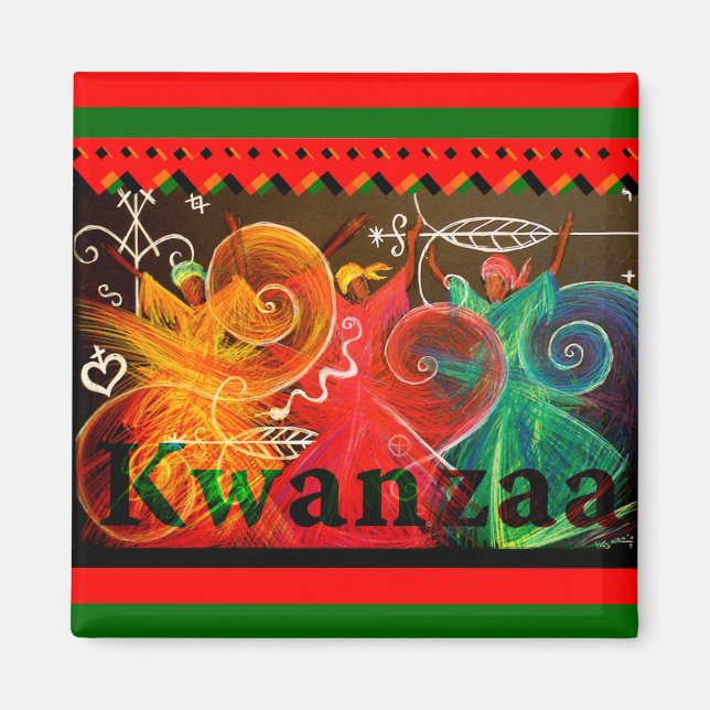Kwanzaa - Utformningar Magnet (Framsidan)