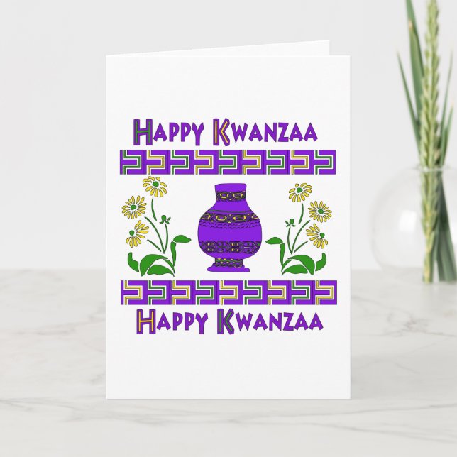Kwanzaa vas helgkort (Framsida)