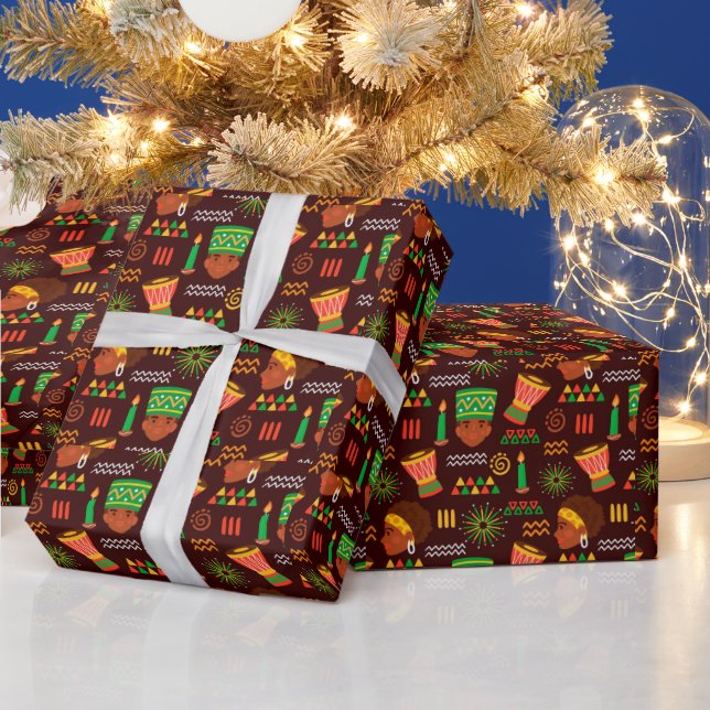 Kwanzaa Wrapping Papper Presentpapper (Helgdagar)