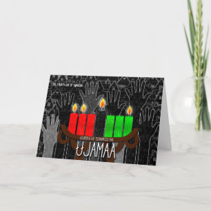 Kwanzaadag 4 Ujamaa Cooperative Econimcs Kinara Helgkort