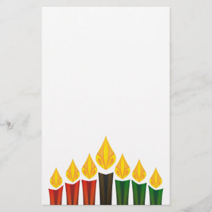 Kwanzaja candles brevpapper