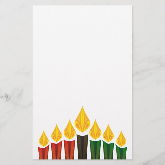 Kwanzaja candles brevpapper (Framsida)