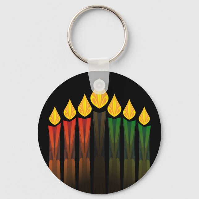Kwanzaja candles nyckelring (Framsida)