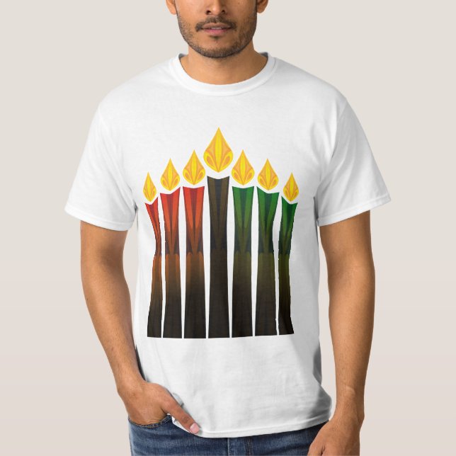 Kwanzaja candles t-shirt (Framsida)