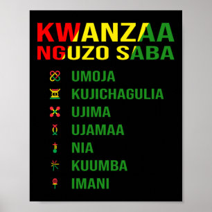 Kwanzas sju principer - Nguzo Saba Poster