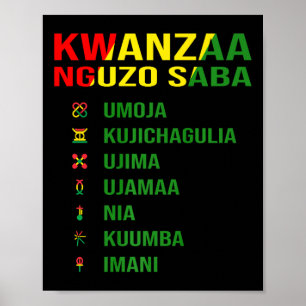 Kwanzas sju principer - Nguzo Saba Poster