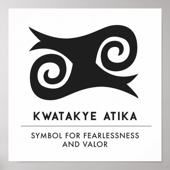 KWATAKYE ATIKO Symbol of Bravery and Fearless Poster (Framsidan)