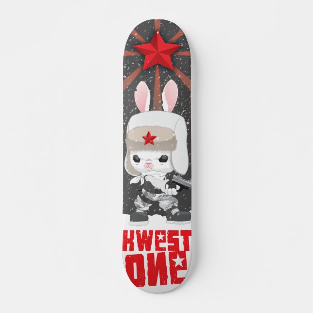 KWESTONE REDSTAR SKATEBOARD BRÄDA 21,5 CM (Framsida)
