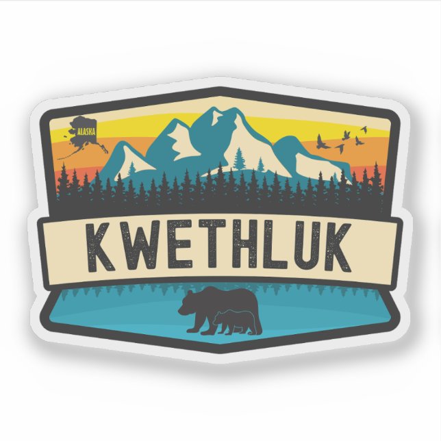 Kwethluk, Alaska Klistermärken (Framsida)