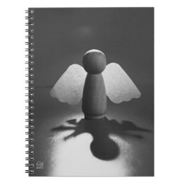 Kwetsbaarheid en breekbaarheid symbolic in Engel. Anteckningsbok