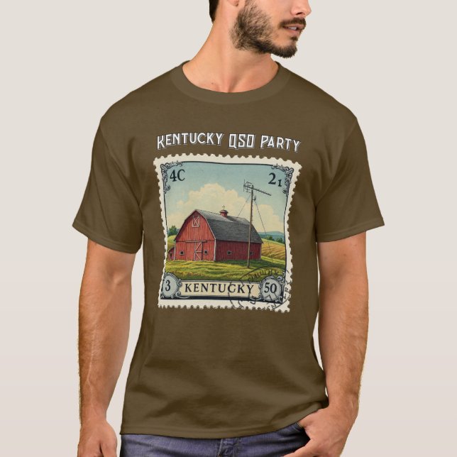 KY4KY B.A.R.S Kentucky QSO Party T-Shirt (Framsida)