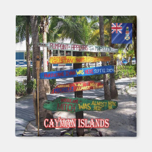 KY - Caymanöarna - orkanen Signs Rum Point Magnet