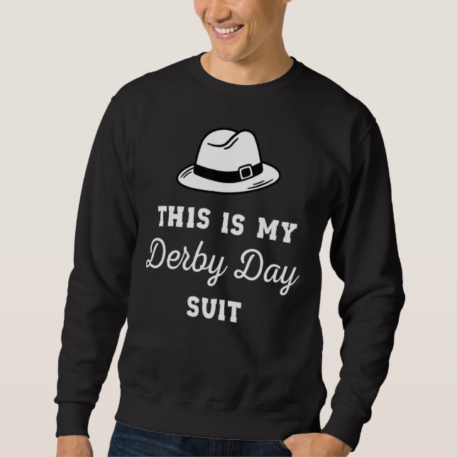 Ky Derby Kostym För manar Derby Day Kentucky Attir Lång Ärmad Tröja (Framsida)