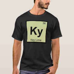 Ky - Kemiprov för Key Lime Pie Periodiska Systemet T Shirt