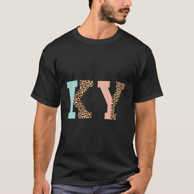 Ky Leopard Mönster Kentucky T Shirt (Framsida)