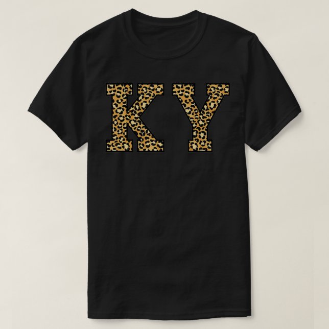 KY Leopard Mönster Womens Kentucky T Shirt (Design framsida)