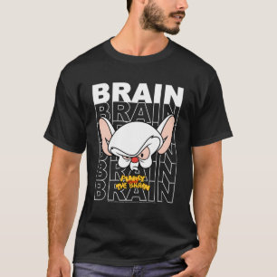 Ky och hjärnans textblock Big Ansikte T Shirt