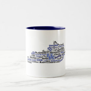 KY Ord Cloud (V1 Blue) Två-Tonad Mugg