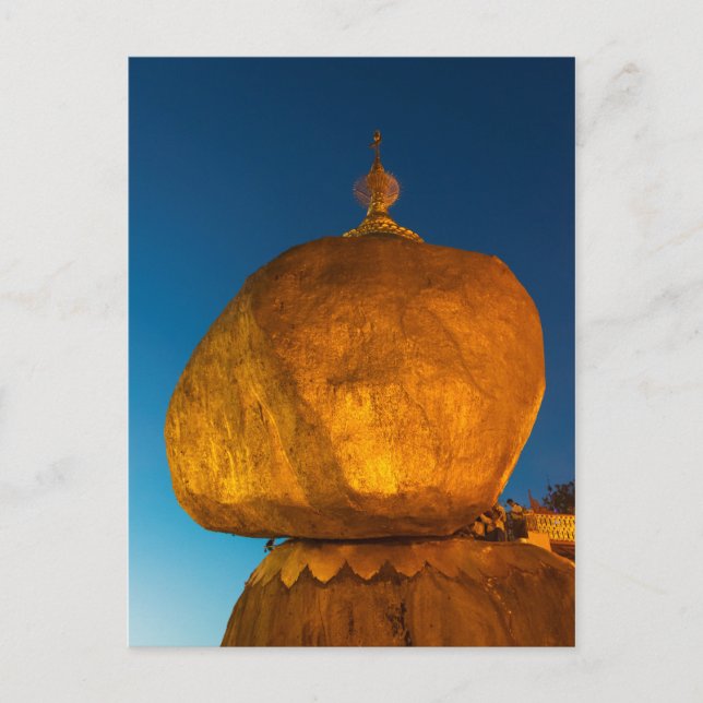 Kyaiktiyo Pagoda Vykort (Framsida)
