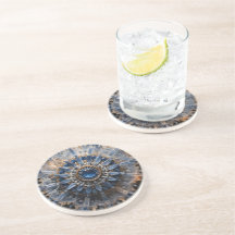 Kyanite Mandala Sandstens Coaster
