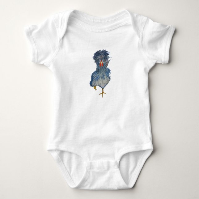 Kyckelbild på bodykosten baby t shirt (Framsida)
