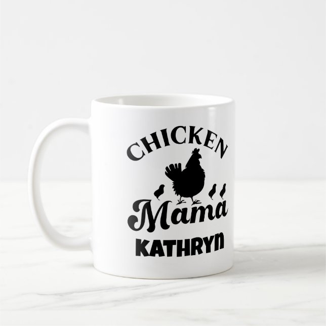 Kyckleri Mamma Poultry Älskare eget namn Mor Kaffemugg (Vänster)