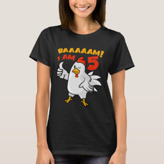 Kyckling 5-års födelsedagsfest Bondgård Kycklinggå T Shirt