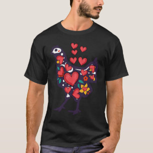 Kyckling Alla Hjärtans Dag Hjärtat Djur Kyckling G T Shirt