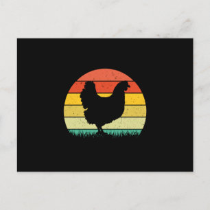 Kyckling Art Kyckling Retro Vintaage Vykort