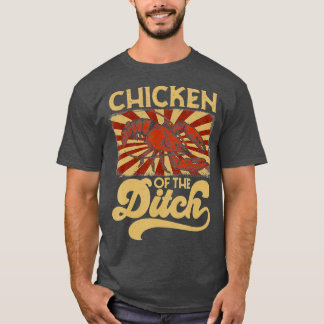 Kyckling av Ditch Crayfish Party Retro 70-talet T Shirt