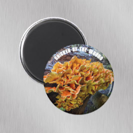 Kyckling av Skogen-Mushroom Botanical Magnet