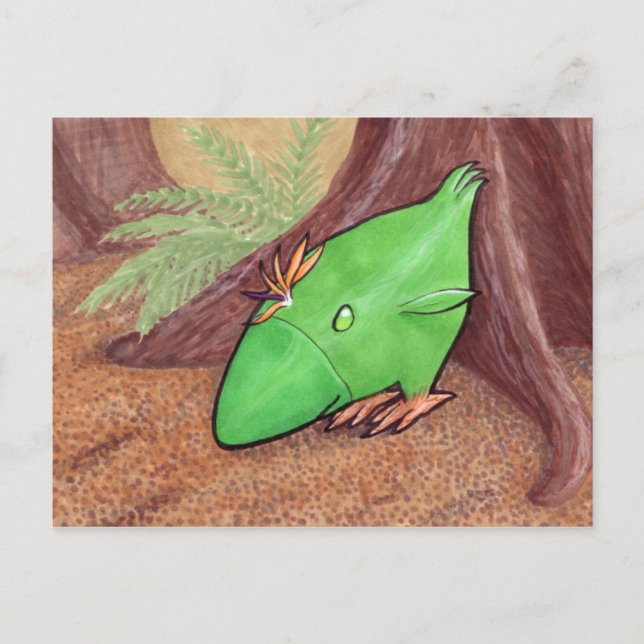 Kyckling av växtvykort vykort (Framsida)