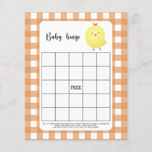 Kyckling - Baby shower bingo spel