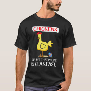 Kyckling Bajsar Frukost Ägg Glad Påsk T Shirt