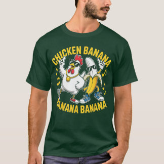 Kyckling Banan Banan Banan Musikälskare Musiker T Shirt