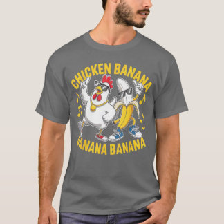 Kyckling Banan Banan Banan Musikälskare Musiker  T Shirt