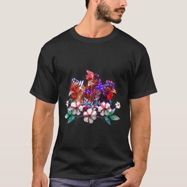 Kyckling Blomma Fantastisk T Shirt (Framsida)