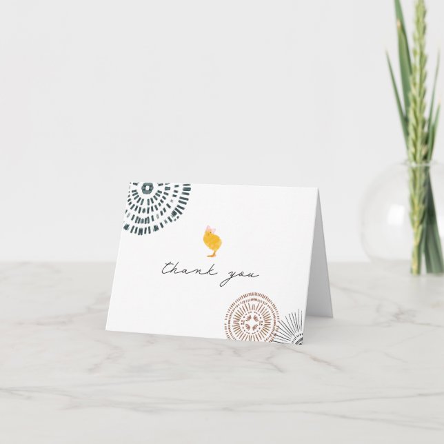 Kyckling Bow Tack Kort (Framsida)