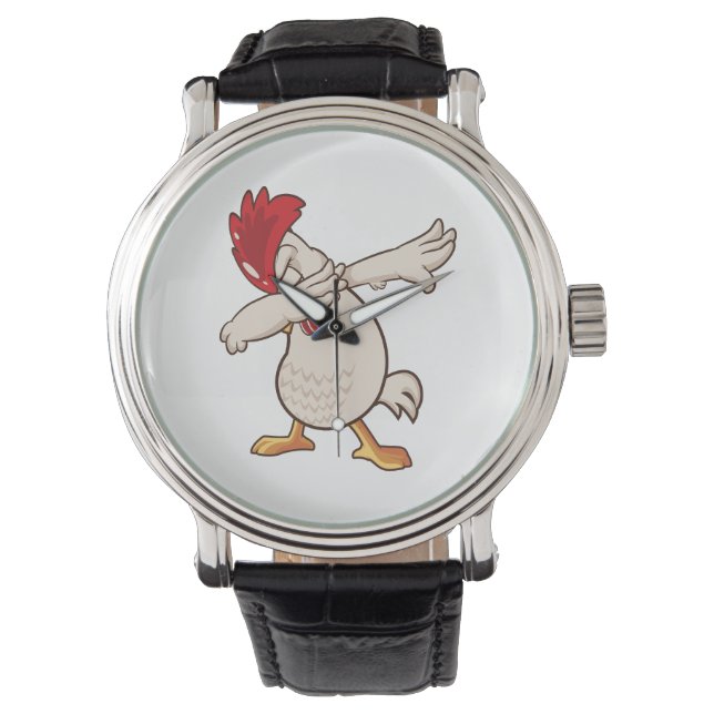 Kyckling Dabbing Bonde Dab Dansar Armbandsur (Framsida)