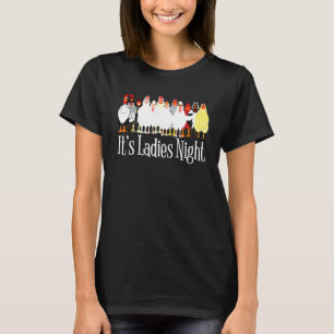 Kyckling Det är damernas kväll Bakgårds höns Grafi T Shirt