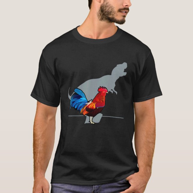 Kyckling Dinosaurie Djur T Shirt (Framsida)