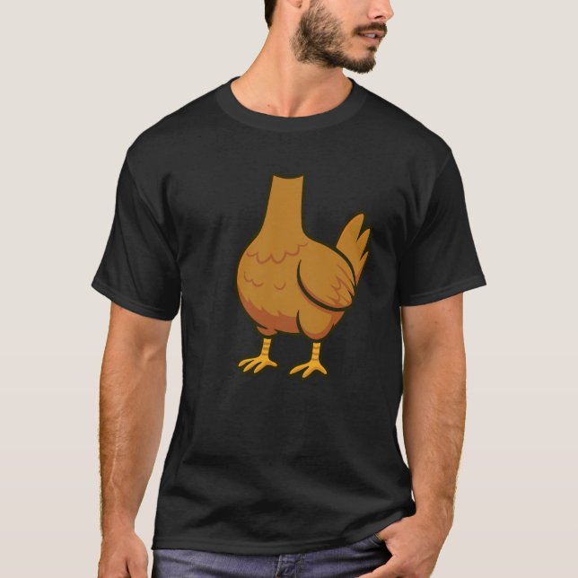 Kyckling Djur Kostym T Shirt (Framsida)