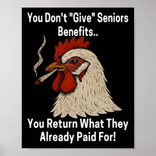 Kyckling Du Ger Inte Pensionärer Förmåner Du Återl Poster