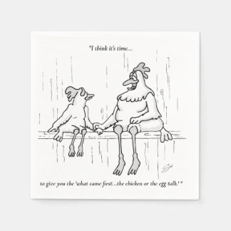 Kyckling eller ägg pappersservett