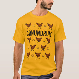Kyckling eller äggkonunum tee shirt